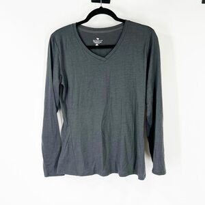 Segments Merino Wool V-Neck Lightweight Long Sleeve Top